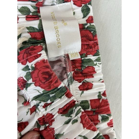 Cozy core  comfy Violet & Brooks Red‎ rose Lounge/Pajama Shorts Size XS/S - Picture 7 of 11